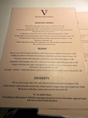   at Vegan Restoran V in Tallinn