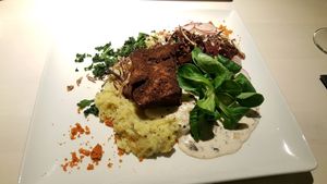 Breaded tofu and mash ☆☆☆☆☆ at Vegan Restoran V in Tallinn