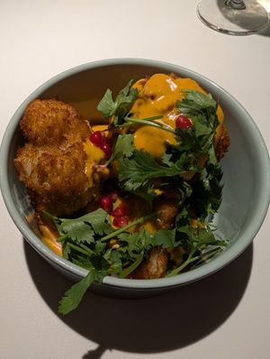 Deep Fried Cauliflower at Vegan Restoran V in Tallinn