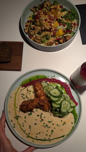 Chickenless filet at Vegan Restoran V in Tallinn