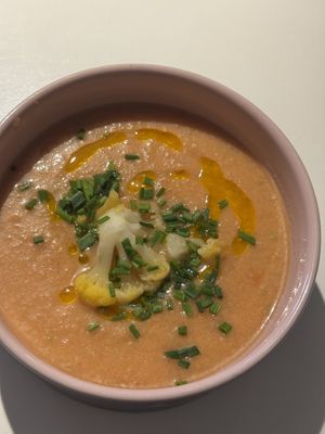 Gazpacho  at Vegan Restoran V in Tallinn
