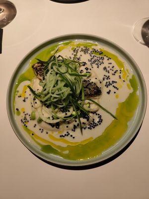 Fish at Vegan Restoran V in Tallinn