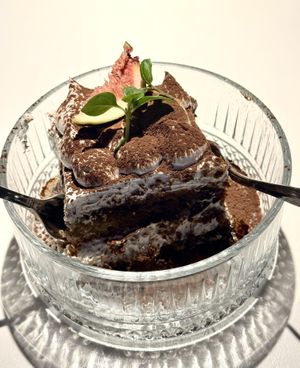 Tiramisu   at Vegan Restoran V in Tallinn