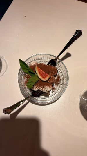 Tiramisu at Vegan Restoran V in Tallinn