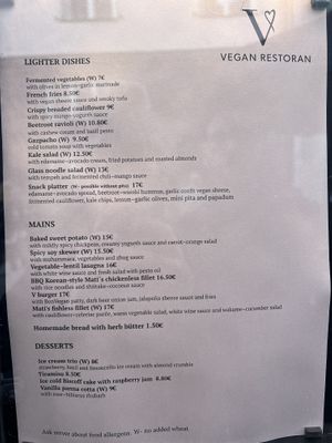   at Vegan Restoran V in Tallinn