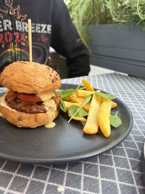 Burger  at Vegan Restoran V in Tallinn