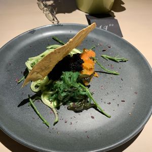 Seafood salad at Vegan Restoran V in Tallinn