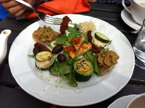 appetizer at Vegan Restoran V in Tallinn