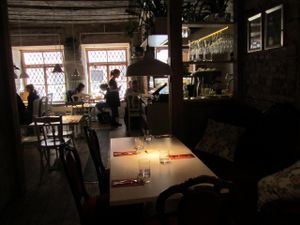 interior view at Vegan Restoran V in Tallinn