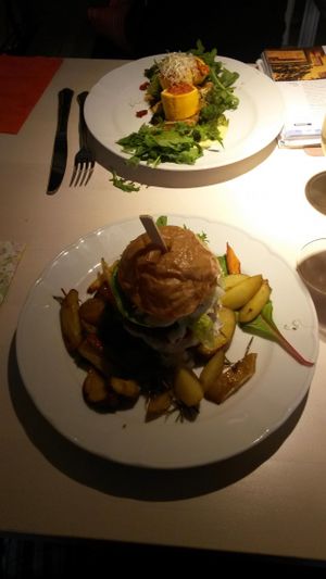 main course at Vegan Restoran V in Tallinn