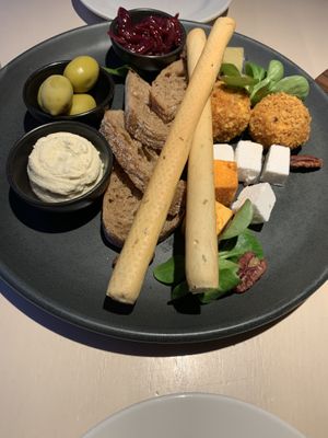 Cheese platter  at Vegan Restoran V in Tallinn