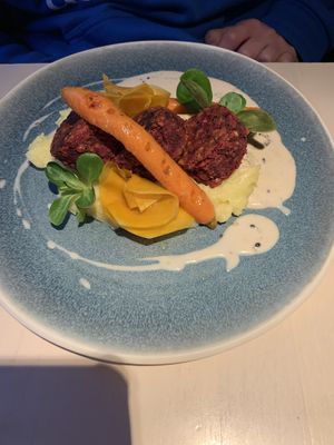 Meatballs  at Vegan Restoran V in Tallinn