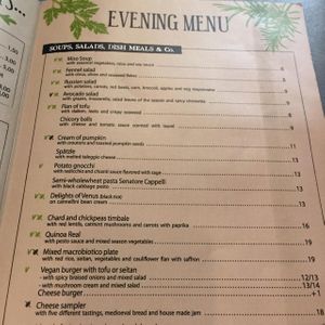 menu  at Miso di Riso in Florence