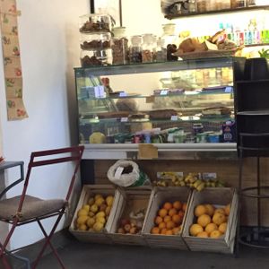 counter  at Miso di Riso in Florence