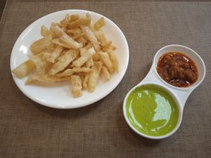 A welcome treat (Checked the ingredients with the staff there and they confirmed these were "vegan") at Namaste - Baga Toiruu  in Ulaanbaatar