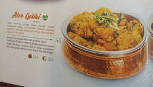 A dish labelled as "Vegan" on the menu. at Namaste - Baga Toiruu  in Ulaanbaatar