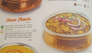 A dish labelled as "Vegan" on the menu. at Namaste - Baga Toiruu  in Ulaanbaatar