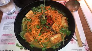 Kare Burosu dish (vegan) at Wagamama in Cardiff