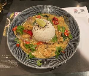 GF Tofu Raisukeree curry   at Wagamama in Cardiff