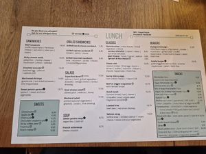 Lunch menu at Toque Toque Foodcafé  in Utrecht