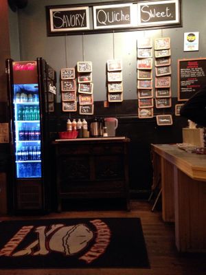 The board/ menu at Pie Shop - H St in Washington