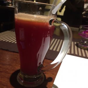 carrot pineapple juice  at WUJIE 大蔬无界 - The Bund in Shanghai