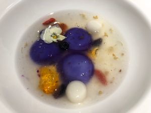 Creative dessert at WUJIE 大蔬无界 - The Bund in Shanghai