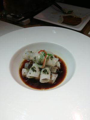 Filled lotus root at WUJIE 大蔬无界 - The Bund in Shanghai