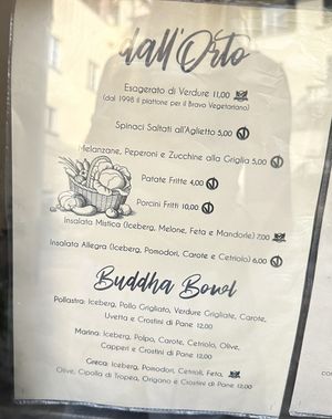 Menu  at Osteria dei Mercanti in Arezzo