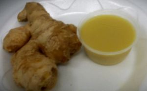 Ginger shot at Carrot Express - South Beach in Miami Beach