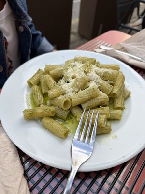 Pesto pasta  at Tast i mes Natural in Barcelona