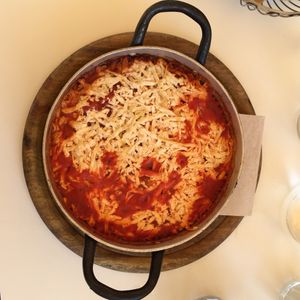 tofu shakshuka  at Cafe Louise in Tel Aviv