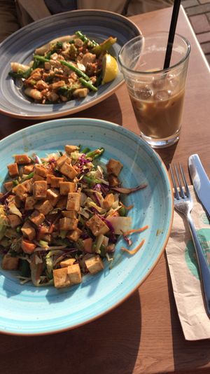 Thai tofu salad  at Cafe Louise in Tel Aviv