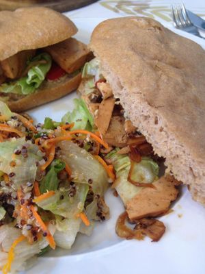 Vegan Sandwich at Cafe Louise in Tel Aviv
