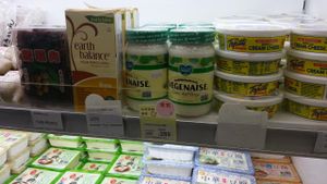 veganaise and earth balance at iVegan Supermarket in Taipei