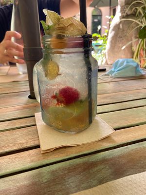 Homemade lemonade really refreshing at Temple Natura in Mallorca