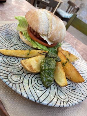 Beyond burger  at Temple Natura in Mallorca