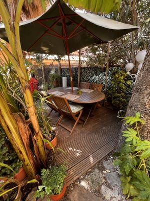 Courtyard  at Temple Natura in Mallorca