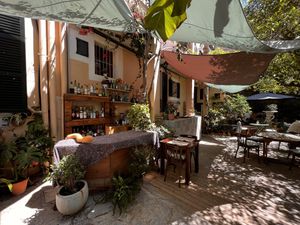 Courtyard  at Temple Natura in Mallorca