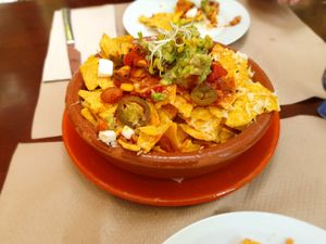 Nachos at Temple Natura in Mallorca
