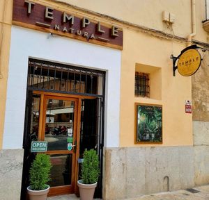 The entrance. at Temple Natura in Mallorca