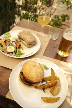 Yummy lunchtime!!   at Temple Natura in Mallorca
