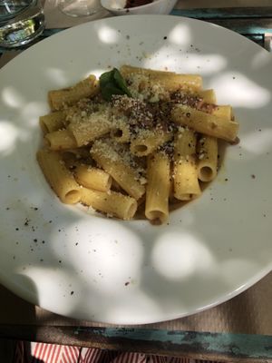 Vegan Carbonara  at Temple Natura in Mallorca