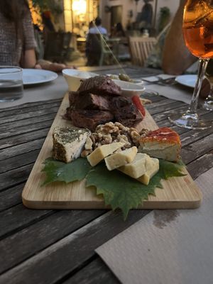 Cheese board  at Temple Natura in Mallorca