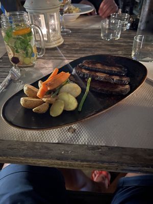 Seitan steaks  at Temple Natura in Mallorca