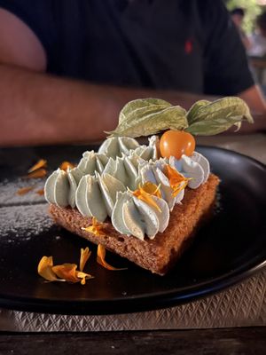 Carrot cake  at Temple Natura in Mallorca