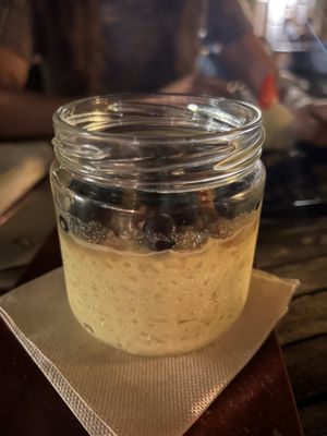 Rice pudding  at Temple Natura in Mallorca