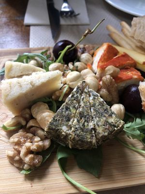 Cheese board for two 5/5 stars!  at Temple Natura in Mallorca
