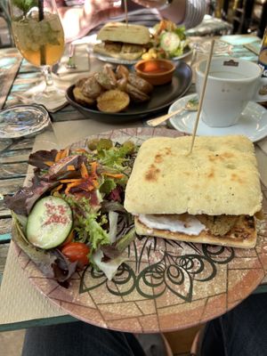 Seitan focaccia   at Temple Natura in Mallorca