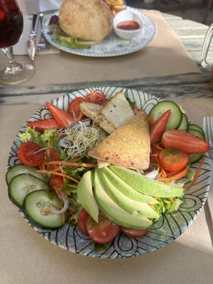 Salad  at Temple Natura in Mallorca
